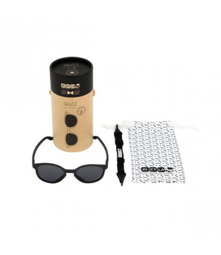 Okulary przeciwsłoneczne Kietla dla dzieci 1-2 lata Wazz Black czarne