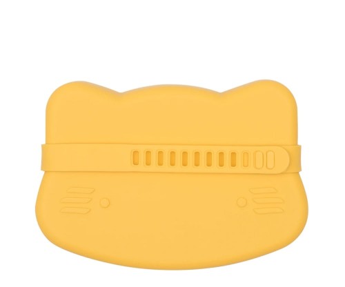 Zamykany silikonowy pojemnik Lunchbox Kotek żółty / We Might Be Tiny