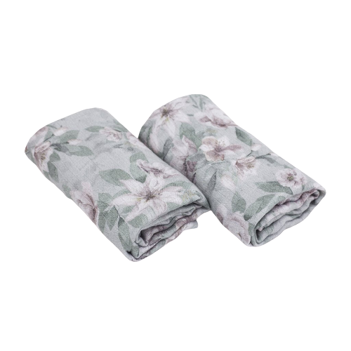 Pieluszki bambusowe 2 szt Vintage Flowers / Makaszka