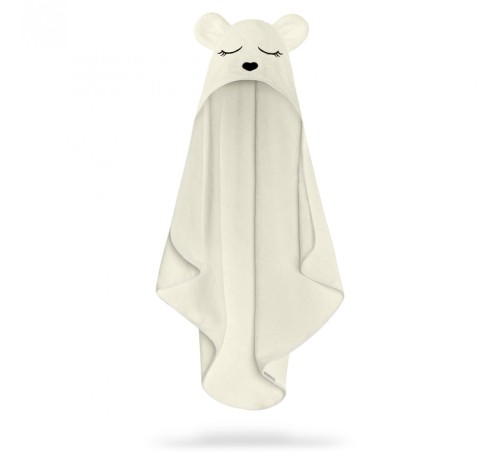Ręcznik bambusowy z kapturkiem Miś ecri / BabySteps 