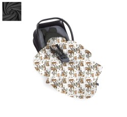 Otulacz kocyk do fotelika Happy Bear Dark Grey / BabySteps