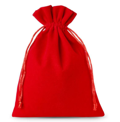 Woreczek na prezent 26x35 cm czerwony