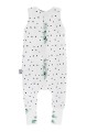 Dwustronny śpiworek z nóżkami Eukaliptus Czarne kropki (1-2lata) Sleepee rozmiar 82x35 cm