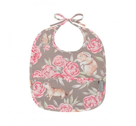 Babysteps Śliniak wodoodporny z kieszonką Peony Dreamland