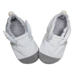 Kapcie dziecięce z uszami light grey 19-20