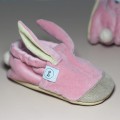 Miękkie kapcie dziecięe różowe