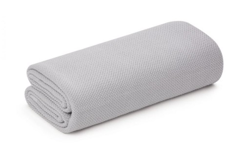 Lekki kocyk - otulacz bambusowy z jonami srebra 100x100 light grey / MY MEMI