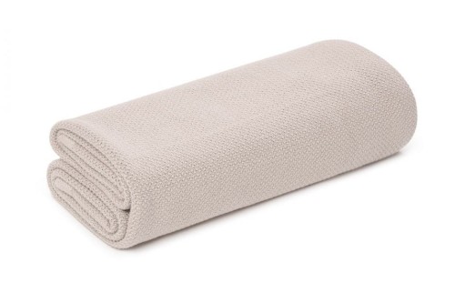 Lekki kocyk - otulacz bambusowy z jonami srebra 100x100 Light Beige / MY MEMI 