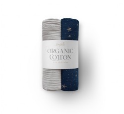 Otulacze organiczne 2 szt  Night Sky / Babysteps