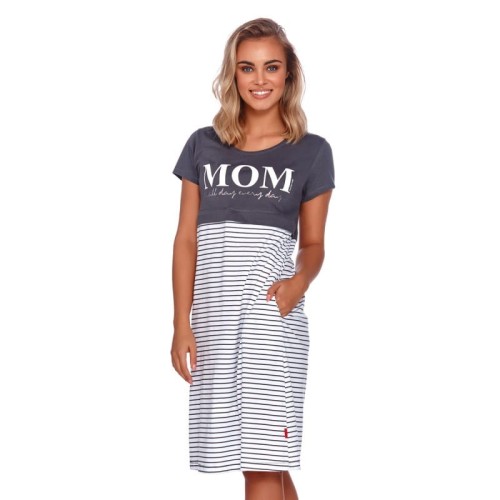 Koszulka Mom do karmienia Grafitowa / Doctor Nap 