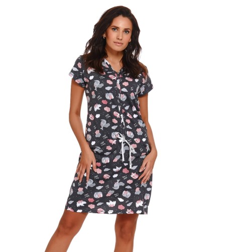 Koszula nocna dla mam karmiących Graphite r.S Doctor Nap