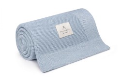 Bambusowy kocyk 80x100 baby blue - błękitny / My Memi