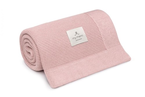 Bambusowy kocyk 80x100 powder pink - pudrowy róż / My Memi
