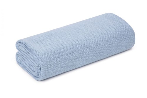 Lekki kocyk - otulacz bambusowy z jonami srebra 100x100 baby blue / My MEMI