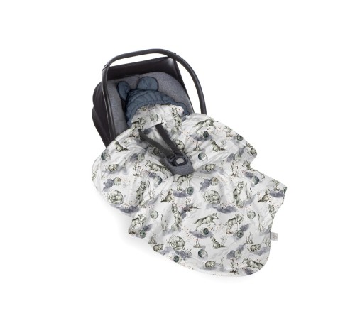 Kocyk do fotelika Wolf Moonlight Shadow / Babysteps