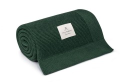 Bambusowy kocyk 80x100 bottle green - zielony / My Memi