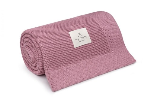 Bambusowy kocyk 80x100 vintage pink - różowy / My Memi