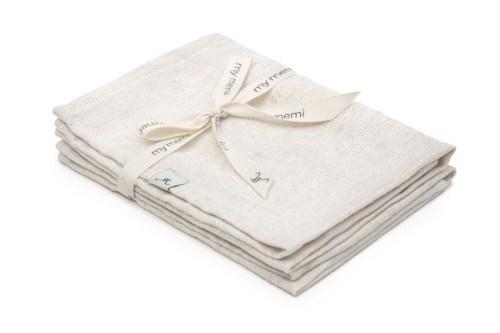 2-pak Bambusowo - lnianych pieluszek 45x45 ultra soft My Memi  