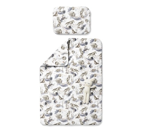 Pościel dla dzieci dwustronna Wolf Moonlight / BabySteps