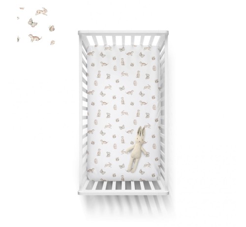 Bawełniane prześcieradło do łóżeczka Dreamland  70x140 / BabySteps