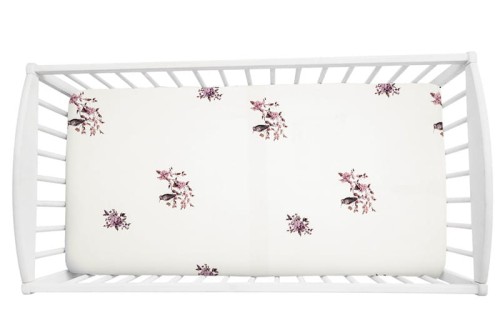 Prześcieradło do łóżeczka Jungle Bird 120 x 60 / Sleepee 