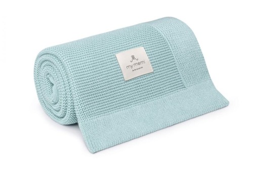 Bambusowy kocyk 80x100 vintage mint / Memi