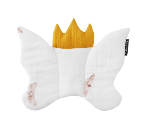 Płaska poduszka muślinowa Nocne motyle / Lullalove