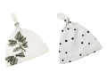 sleepee czapeczka krasnal 2szt jungle plant czarne kropki 2-4 miesięcy