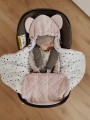 otulacz do wózka dla dziewczynki royal baby pink