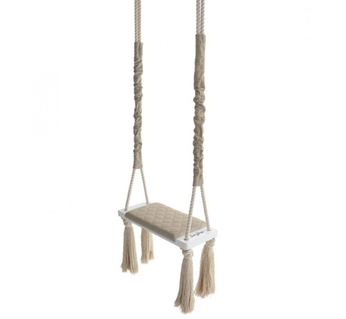 Huśtawka pokojowa wisząca WoodSwing Beige / Babysteps