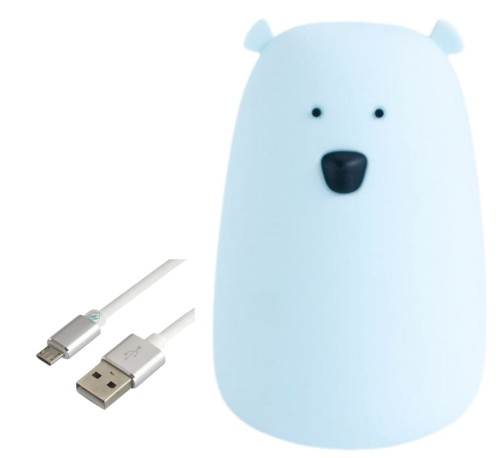 Lampka led Miś Niebieski / Rabbit&Friends, duża