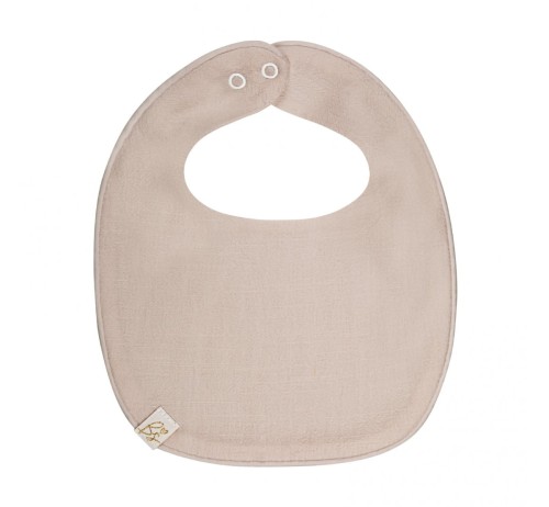 Lniany śliniak Linen Dark Beige / Babysteps