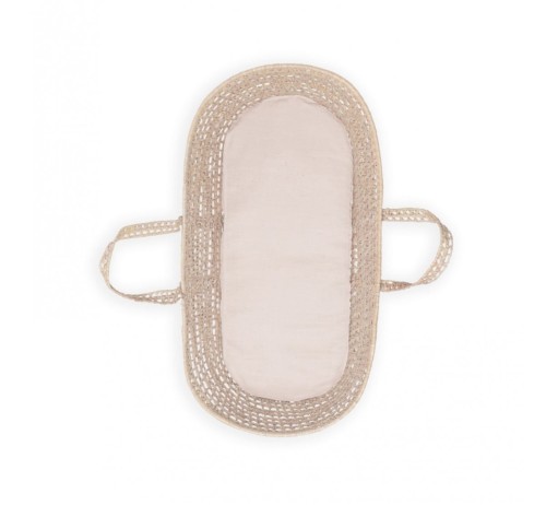 babysteps lniane prześcieradło do gondoli sepia rose