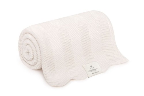 Bambusowy kocyk cream 80x100 fir / My Memi