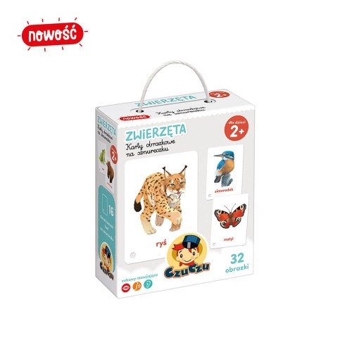 CzuCzu Karty obrazkowe na sznurku Zwierzęta