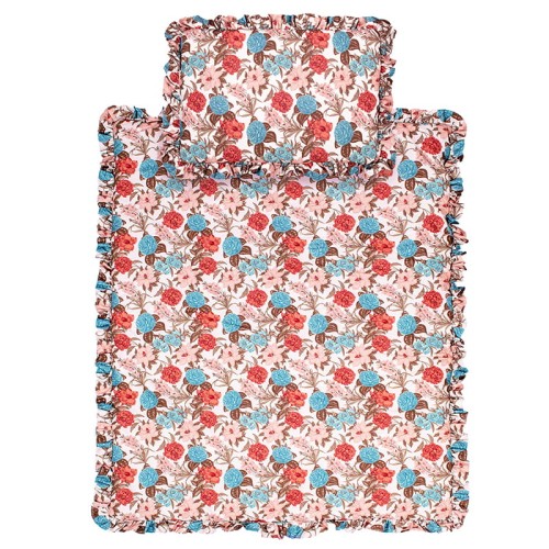 Dwustronna pościel bawełniana Bouquet z falbanką / Beloff