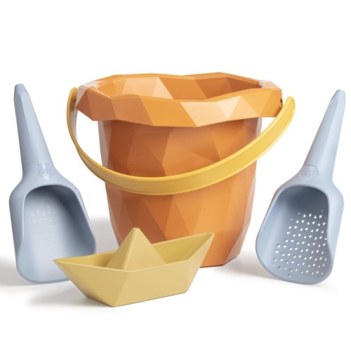 Zestaw zabawek do piasku w wiaderku dla dziecka Happy Orange 12m+ / Zsilt