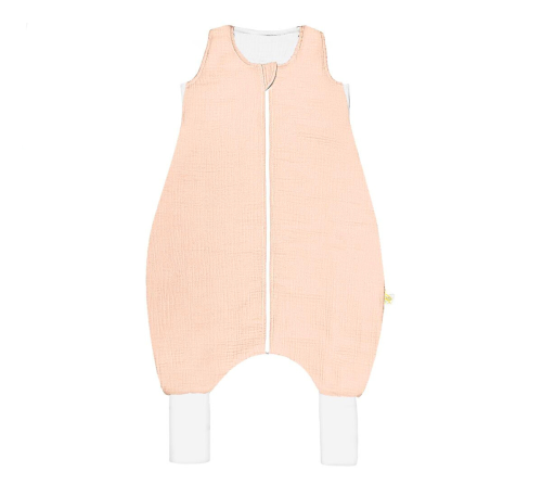 Lekki Muślinowy śpiworek LIGHT z nogawkami Pink 1 tog BabySteps