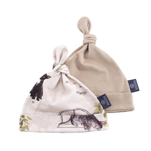 Czapeczki niemowlęce Meow Stories / Makaszka