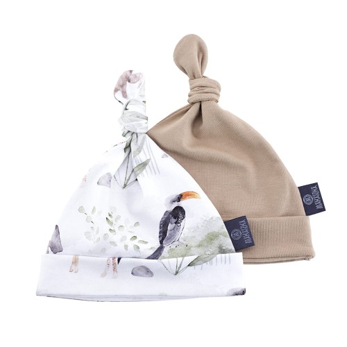 Czapeczki niemowlęce Sawanna / Makaszka