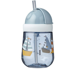 Kubek ze słomką 300 ml Mio Sailors Bay / Little Dutch