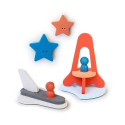 Zestaw puzzli piankowych 3D do kąpieli Quutopia Wyprawa na księżyc 10m+ / Quut 