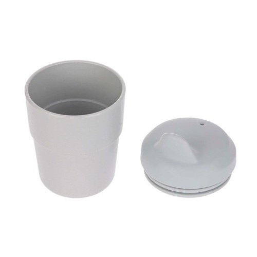 Kubek z silikonową pokrywką z dziubkiem Little Chums Kot / Lassig 