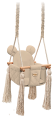 babysteps drewniana huśtawka velvetswing beige beżowa