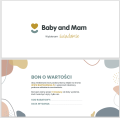 bon podarunkowy na babyshower