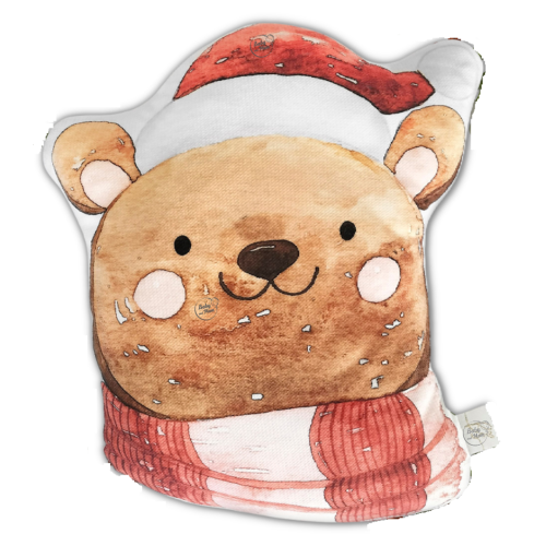 Poduszka świąteczna Zimowy Misio BabySteps
