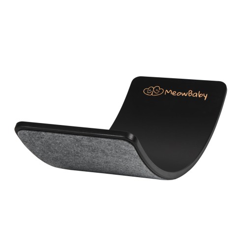 meowbaby deska do balansowania z filcem 80x30cm balance board czarny
