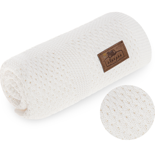 Bambusowy kocyk Biały Ultra Soft Silky White / Sleepee