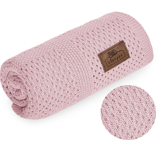 Bambusowy kocyk Pudrowy Róż Ultra Soft Baby Pink / Sleepee