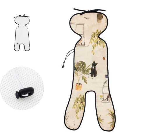 wkładka do fotelika samochodowego meow stories makaszka